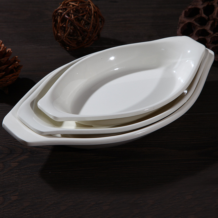 Melamine Boat Shaped Serving Plate